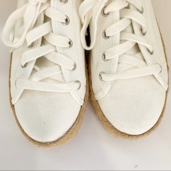 Steve Madden | White Hampton Platform Shoes 9B - Picture 10 of 11